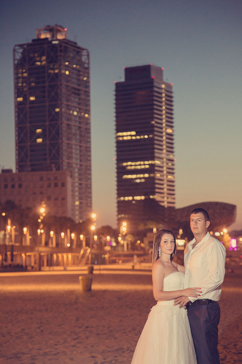 Barceloneta Beach photoshoot – early morning Mediterranean seaside photography